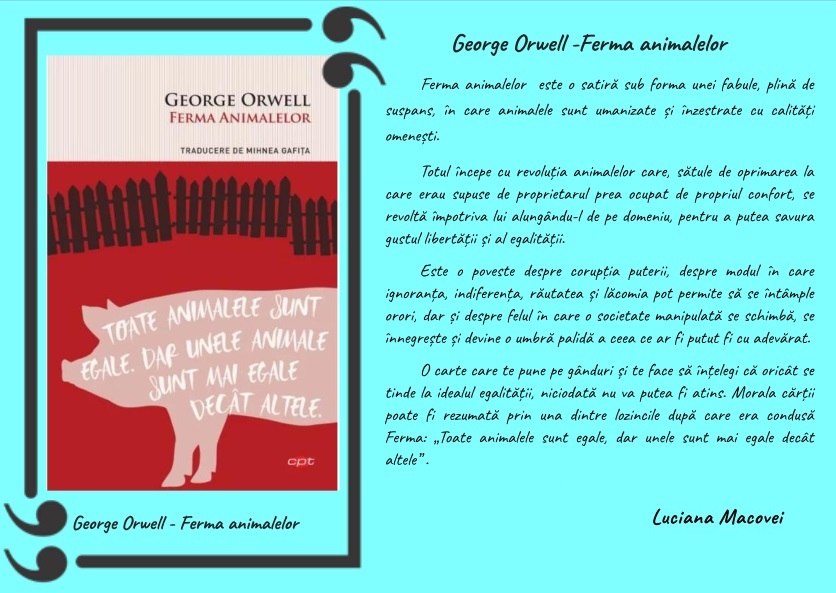 Ferma animalelor, George Orwell